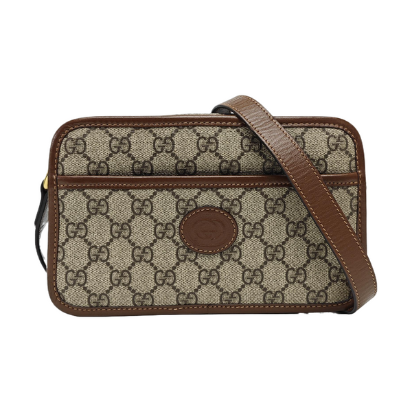 GG Supreme Mini Monogram Coated Canvas Beige