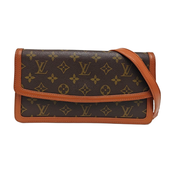 DAME Monogram Coated Canvas Brown