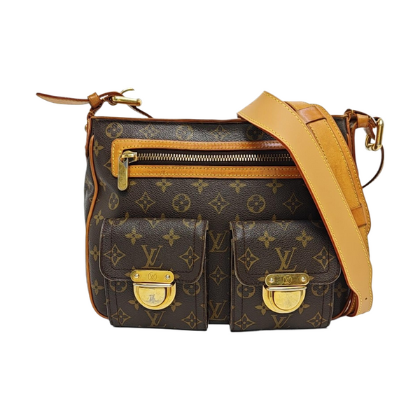 HUDSON GM Monogram Coated Canvas Brown