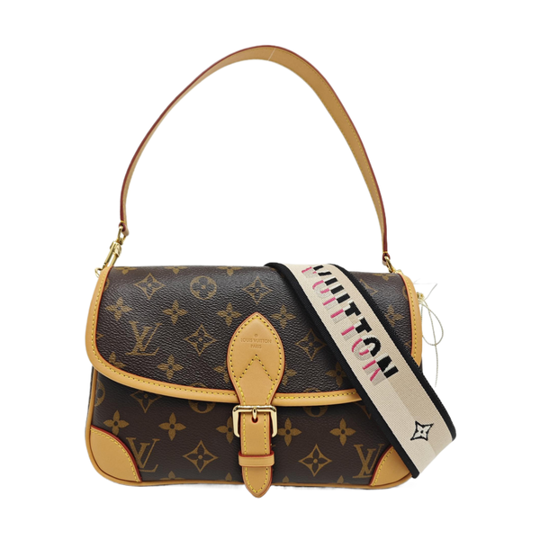 DIANE Monogram Coated Canvas Brown
