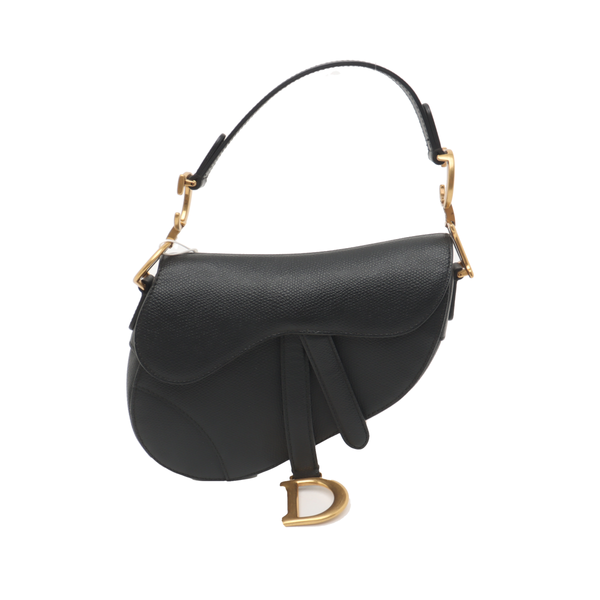 Saddle Mini Calfskin Black