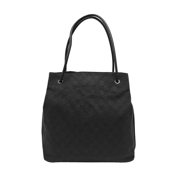 Monogram Canvas Tote Bag Black