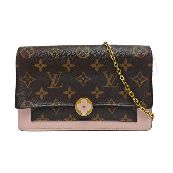FLORE Monogram Coated Canvas Brown