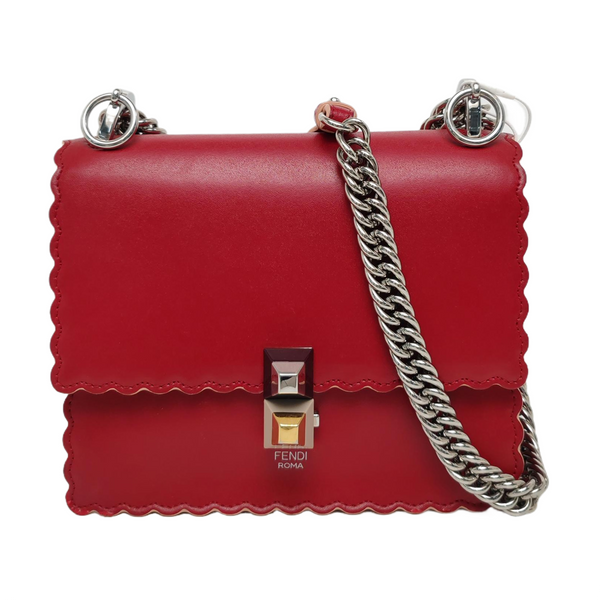 Authenticated pre-owned Kan I Mini Calfskin Red - Shoulder Bag at Looply