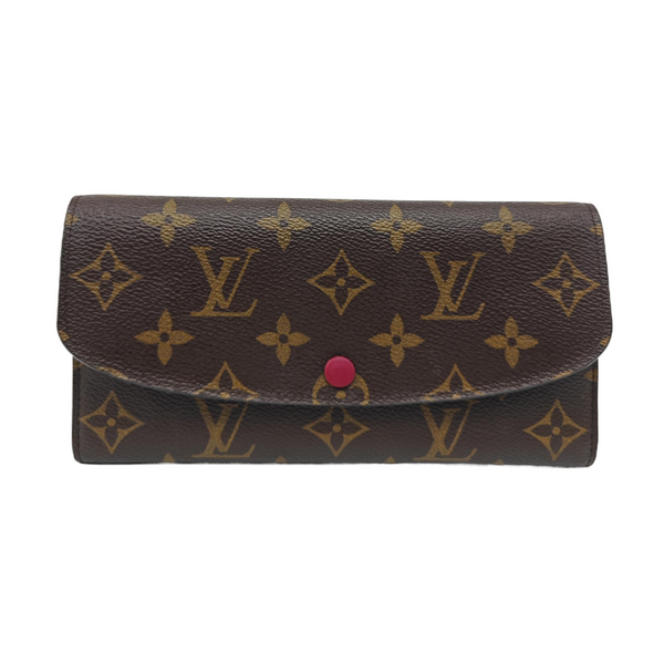 EMILIE Monogram Coated Canvas Brown Wallet