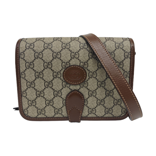 Retro Mini Monogram Coated Canvas Beige