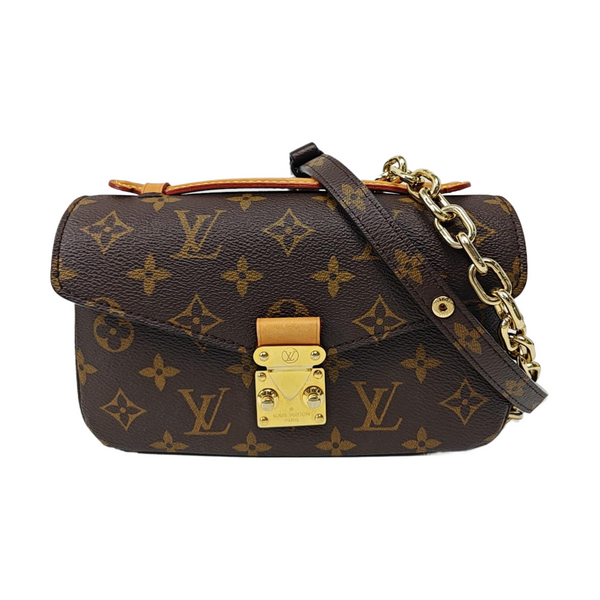 MÉTIS EAST WEST Monogram Coated Canvas Brown