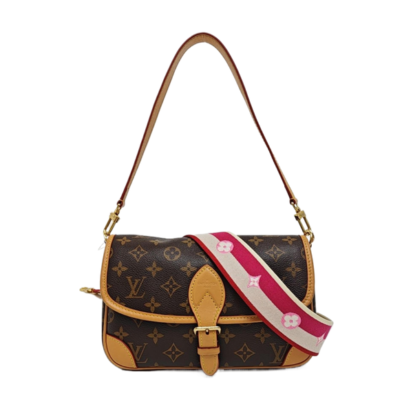 DIANE Monogram Coated Canvas Brown