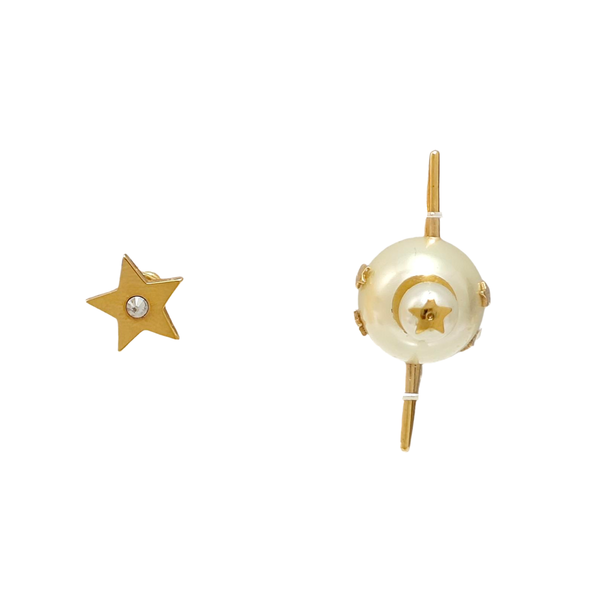 Metal Gold Stud Earrings