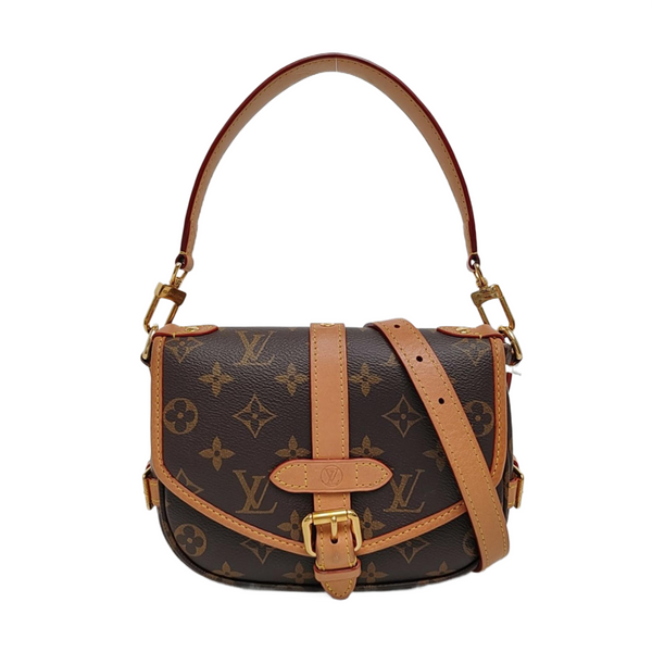 SAUMUR BB Monogram Coated Canvas Brown