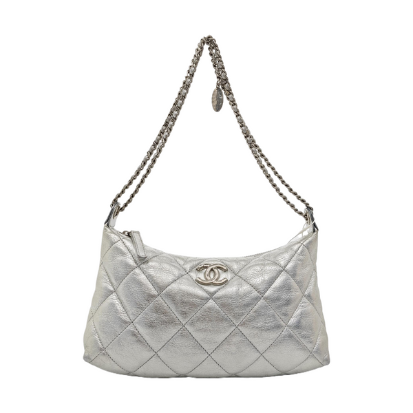 Quilted Calfskin Silver