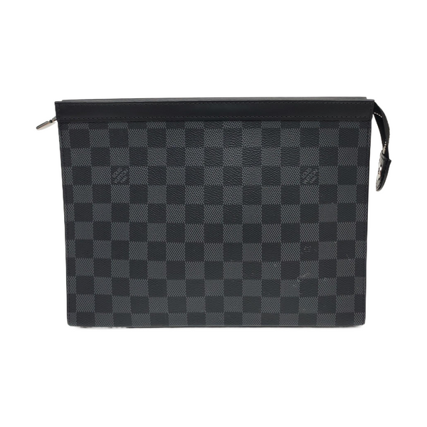Pochette Voyag MM Damier Graphite Coated Canvas Gray
