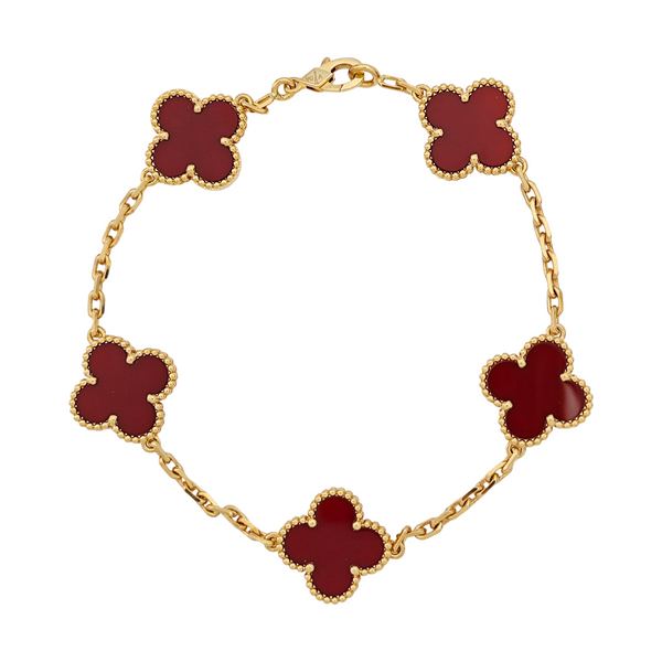 Vintage Alhambra 18k Gold Bracelet