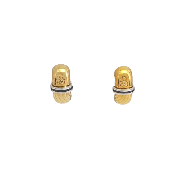 Metal Gold Clip On Earrings