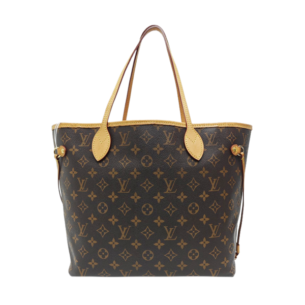 NEVERFULL MM Monogram Coated Canvas Brown