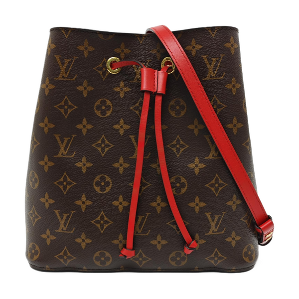Authenticated pre-owned NÉONOÉ MM Monogram Coated Canvas Brown - Bucket Bag at Looply