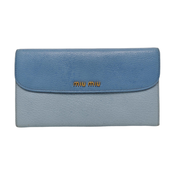 Calfskin Wallet Blue
