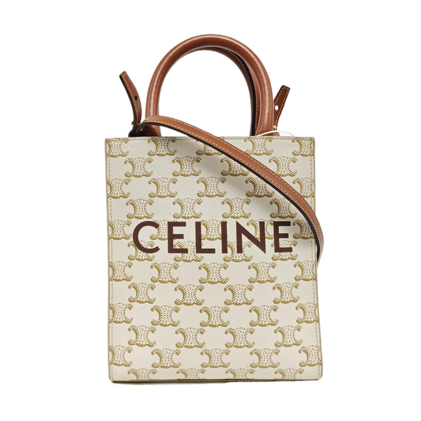 CABAS CELINE Mini Coated Canvas White