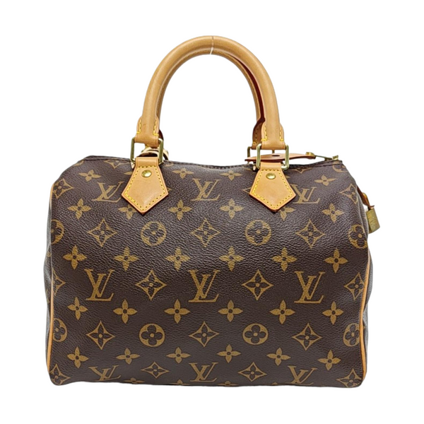 SPEEDY 25 Monogram Coated Canvas Brown