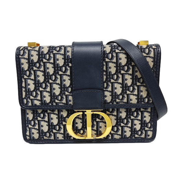 30 Montaigne Oblique Canvas Blue