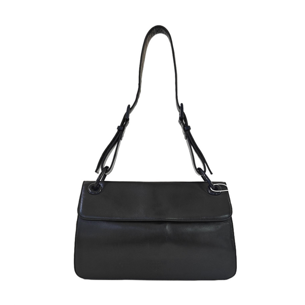 Calfskin Shoulder Bag Black