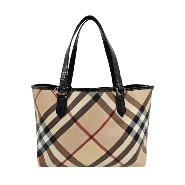 Reversible Bag Medium Coated Canvas Beige
