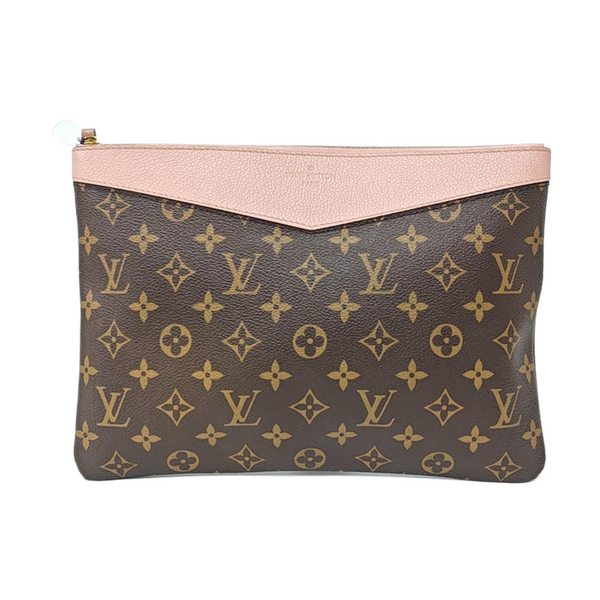 DAILY Monogram Coated Canvas Brown