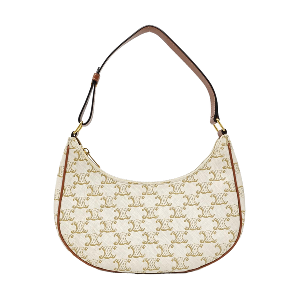 Authenticated pre-owned AVA Coated Canvas Beige - Top Handle Bag at Looply