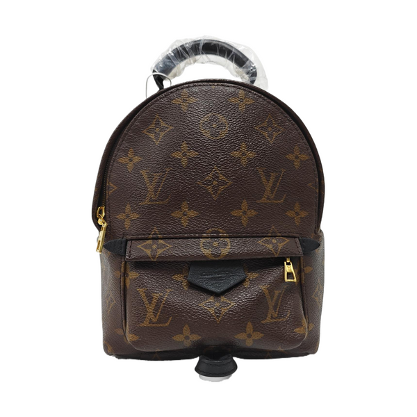 PALM SPRINGS Mini Monogram Coated Canvas Brown