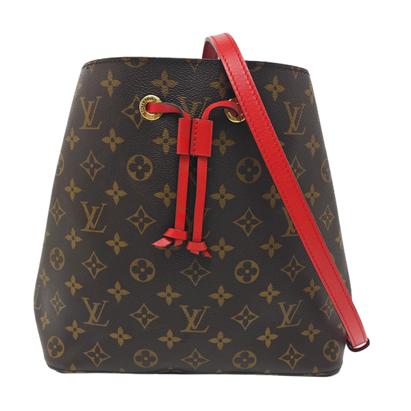 NÉONOÉ MM Monogram Coated Canvas Brown