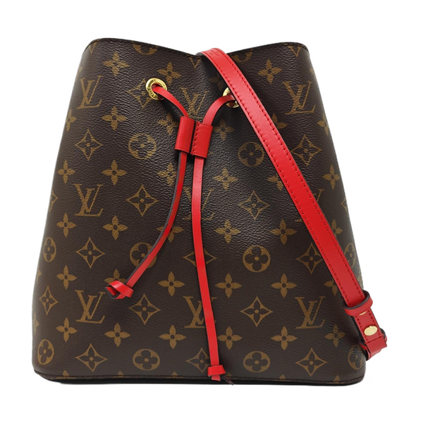 NÉONOÉ MM Monogram Coated Canvas Brown