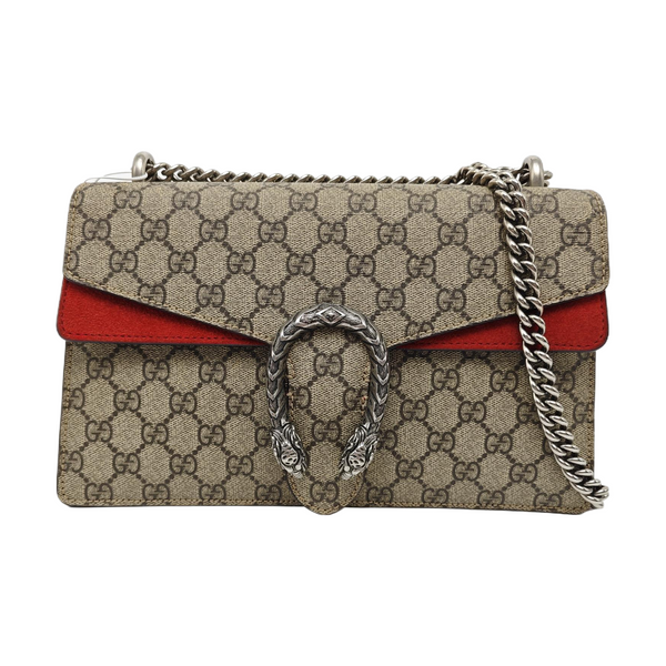 Dionysus Small Monogram Coated Canvas Black