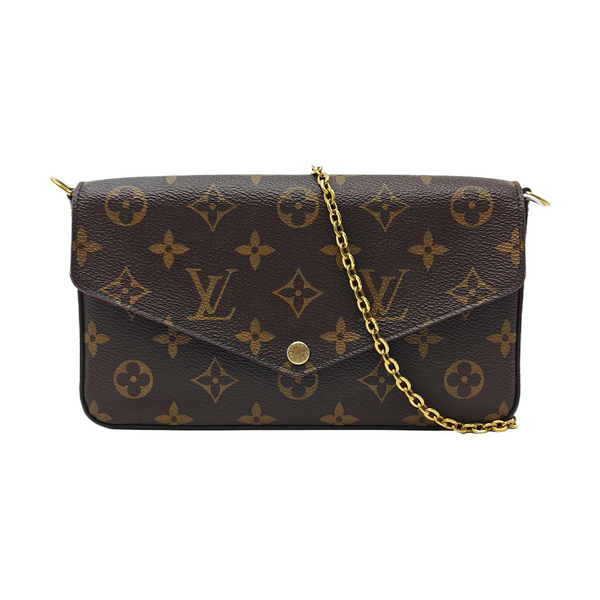 FÉLICIE Monogram Coated Canvas Brown