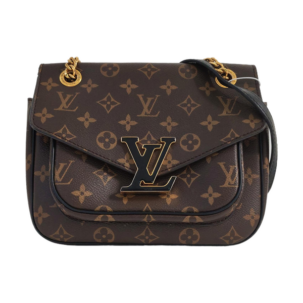 PASSY Monogram Coated Canvas Brown