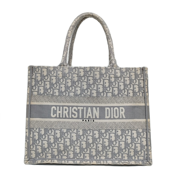 Book Tote Medium Oblique Canvas Gray