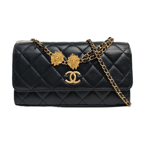 WOC Quilted Lambskin Black