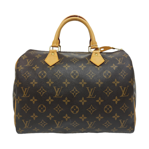 SPEEDY 30 Monogram Coated Canvas Brown