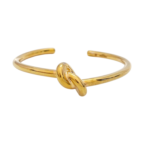 KNOT Brass Gold Bangle