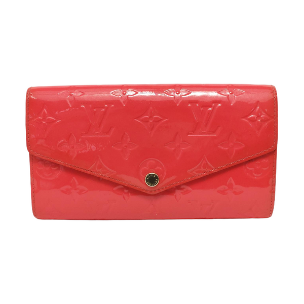 JEANNE Monogram Patent Leather Pink Wallet