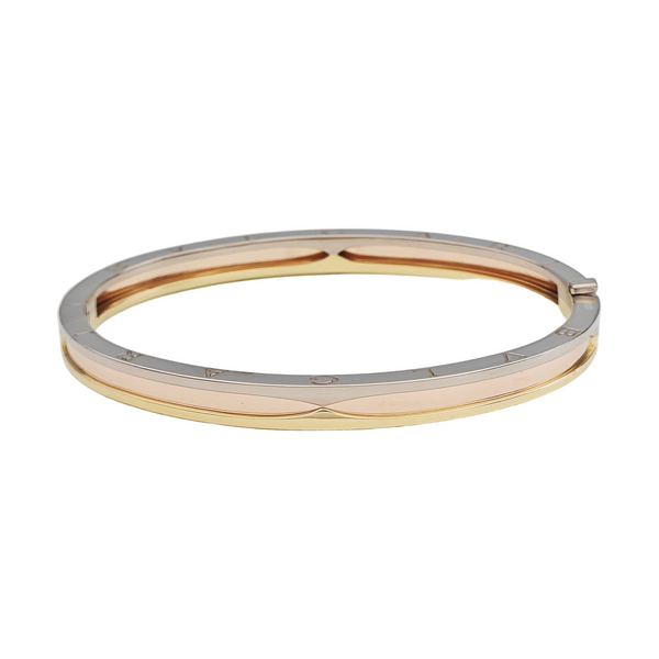 B.ZERO1 18k White Gold Multicolor Bangle