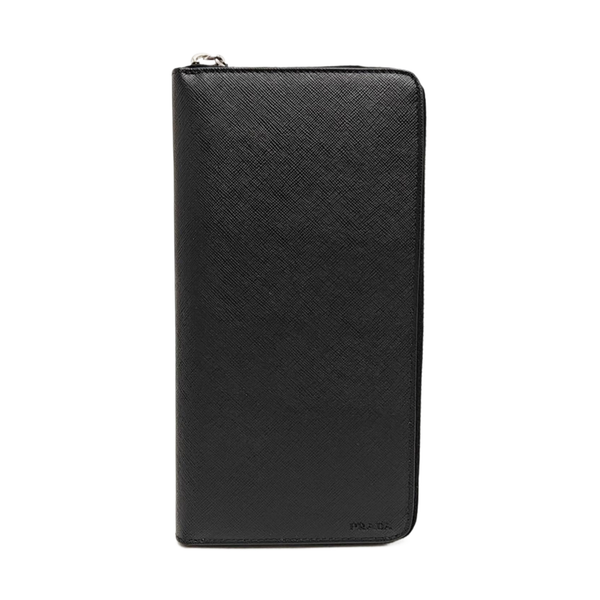 Saffiano Calfskin Clutch Black