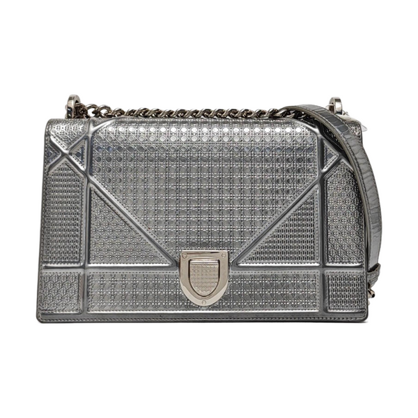 Diorama Medium Calfskin Gray