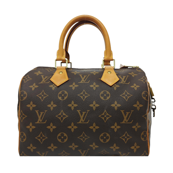 SPEEDY 25 Monogram Coated Canvas Brown