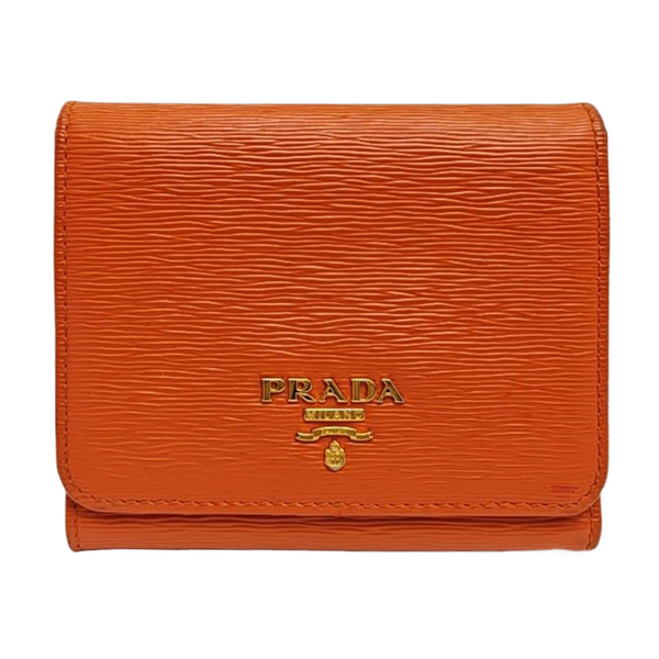 Saffiano Calfskin Wallet Orange