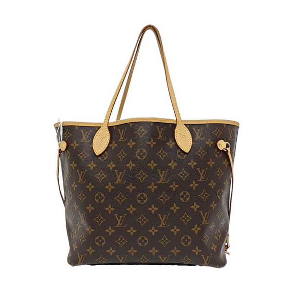 NEVERFULL MM Monogram Coated Canvas Brown