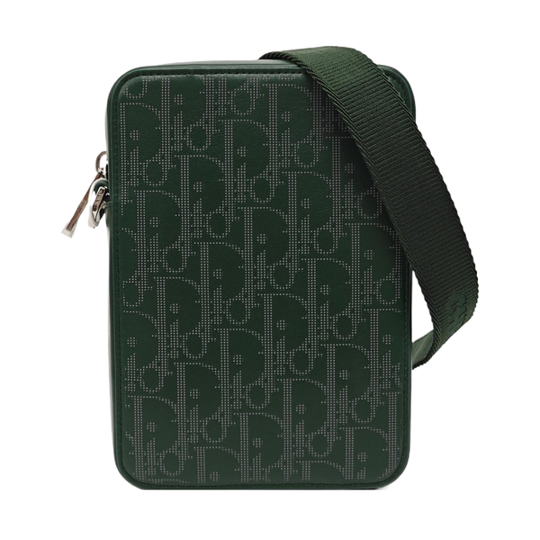 World Tour Oblique Calfskin Green