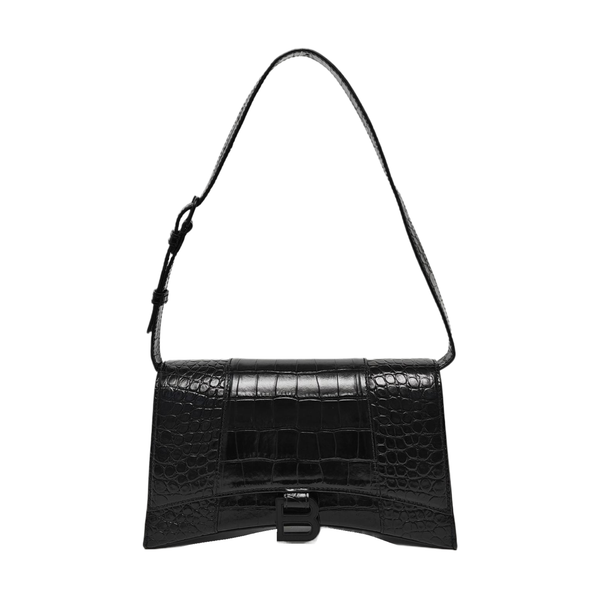 Hourglass Small Calfskin Black