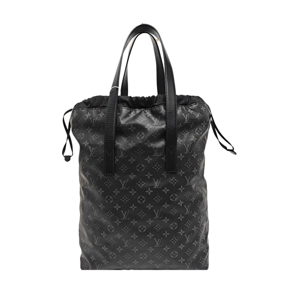 Monogram Coated Canvas Bucket Bag Black