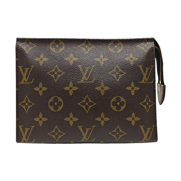 TOILET POCKET 19 Monogram Coated Canvas Brown