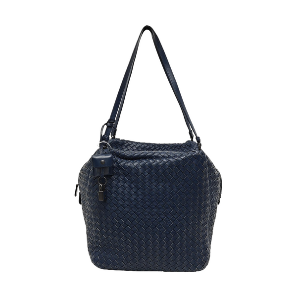 Calfskin Shoulder Bag Blue